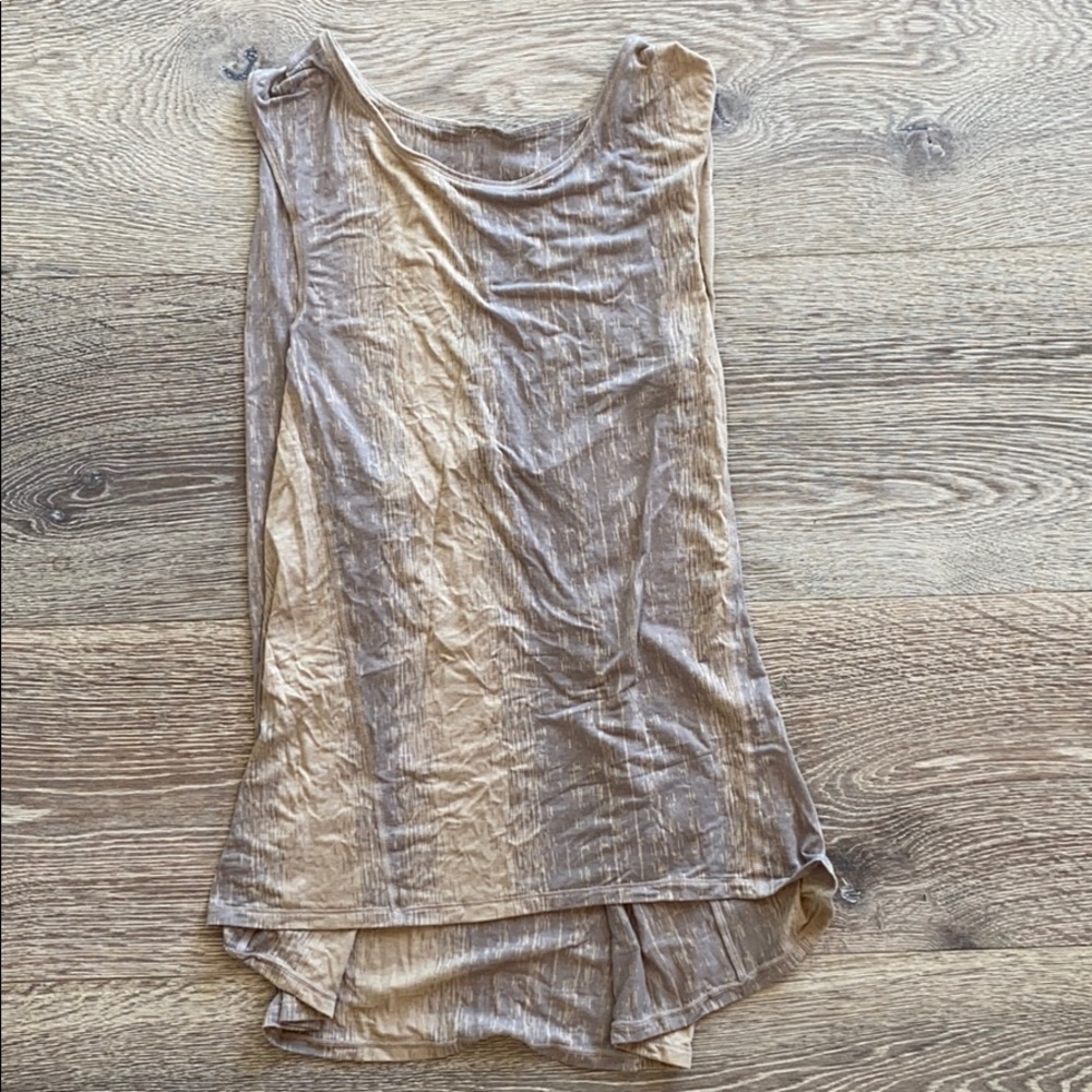 Lululemon Beige Muscle Style Tank Top